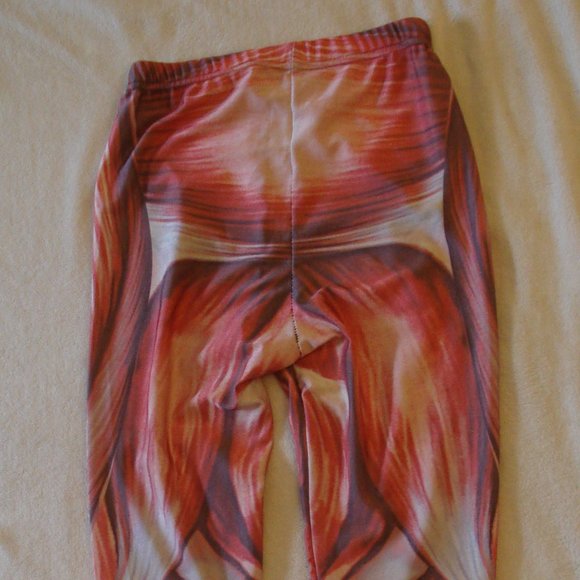 Human Muscle Pattern Printed Leggings Tights - Picture 2 of 7